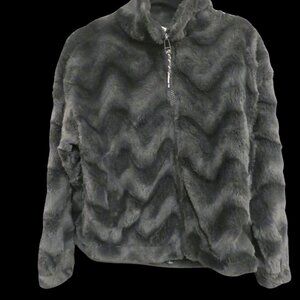 🐈‍⬛Urban Outfitters Women's Faux Fur Jacket Zipper Front🐈‍⬛